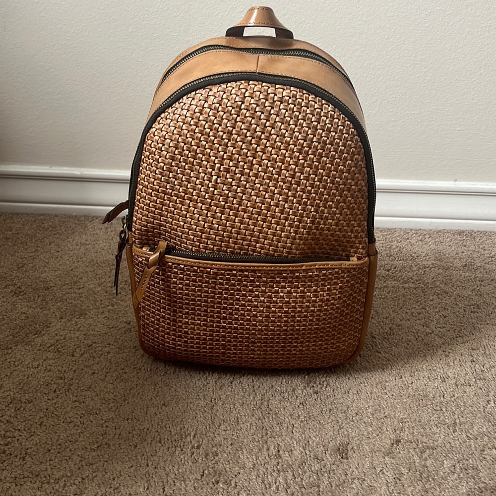 Patricia Nash Turi Woven Leather Backpack